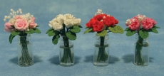 Rosen in Glasvase Roses in Glass Vase
