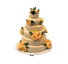 gelbe Hochzeitstorte Yellow Rose Wedding Cake