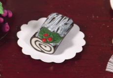 Schokoladen-Rolle Chocolate Yule Log