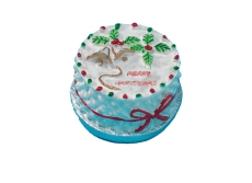 runder Weihnachtskuchen Round Christmas Cake