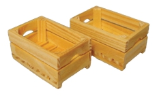 2 Tiefe Holzkisten Deep Crates