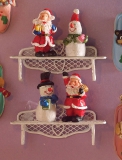 Weihnachtsfiguren 4 Stück Festive Figurines 4 pcs