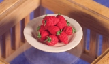 Erdbeeren auf Teller Strawbwerries on a Plate