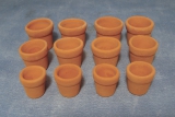 12 Terracotta Pflanztpfe Flower Pots